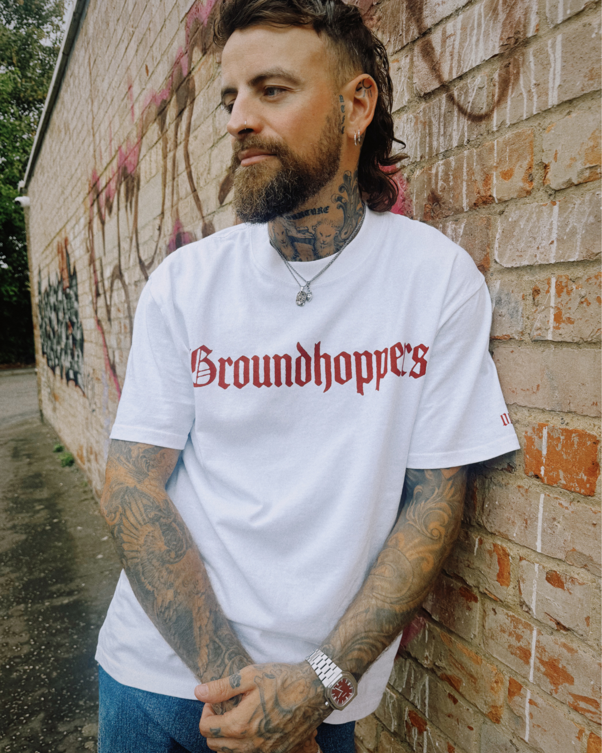 Groundhoppers Staple Logo Tee
